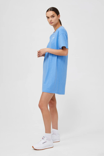 Jac + Mooki - Larissa Dress.  Round neckline, Short sleeves, Straight hemline, Relaxed oversized fit.  Fabric: 100% GOTS Certified Organic Cotton Slub (Global Organic Textile Standard)  Colour:  Miami  Style: JM8233