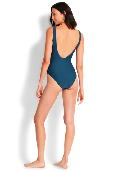 MILÉA - Mini Rib High Neck Maillot