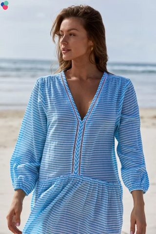 SUNSEEKER - Summer Stripe Vacation Dress