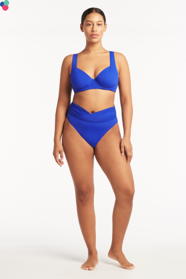 SEA LEVEL Essentials Wrap High Waist Pant - Cobalt