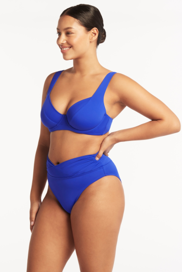SEA LEVEL Essentials Wrap High Waist Pant - Cobalt