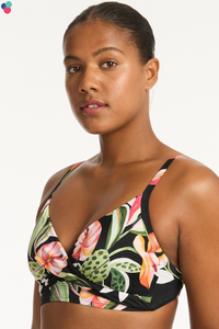SEA LEVEL - Sundown Twist Front DD/E Cup Bra - Black