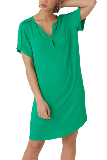 NICE THINGS - Twill Seams Dress - Navy, Turquoise or Green