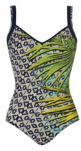 SUNFLAIR - French Leaf soft B cup one-piece swimsuit.