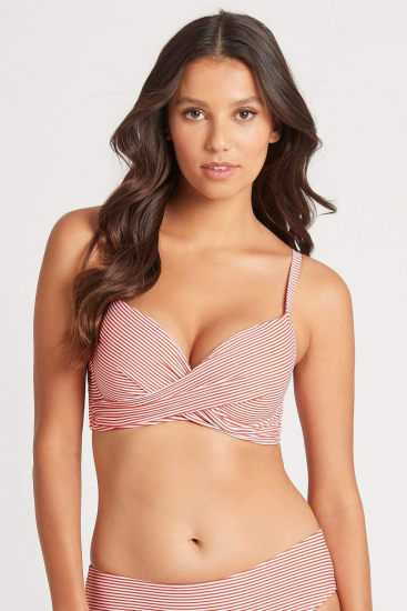 SEA LEVEL - Sea Level - Positano Cross front moulded underwire bikini top