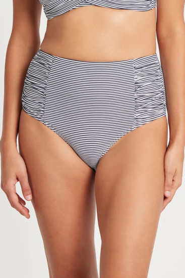SEA LEVEL - Positano Stripe High Waist gathered pant