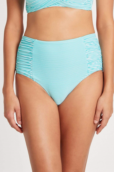 SEA LEVEL - Positano Stripe High Waist gathered pant
