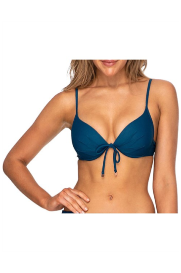 SUNSEEKER - Pique' Moulded push-up Bikini top A-C Cup