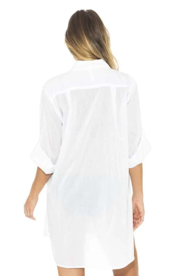 SUNSEEKER - Button Through Cotton Shirt